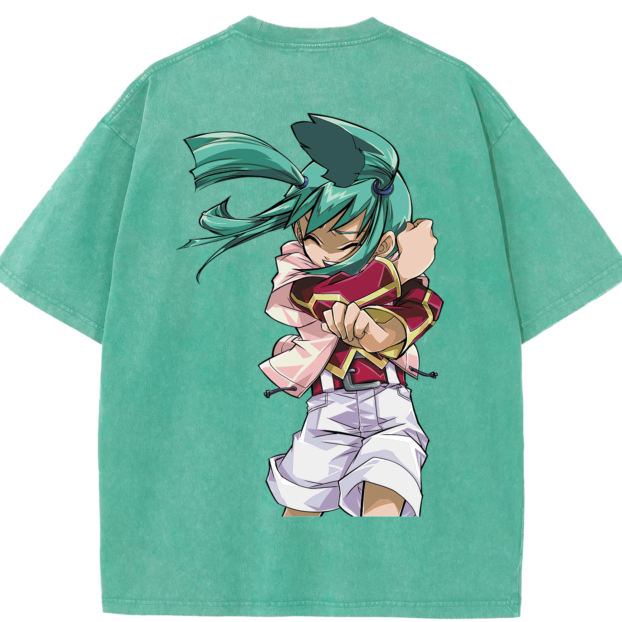 （画像用） 遊☆戯☆王 Yu-Gi-Oh! 綿100% ヴィンテージ風 半袖Tシャツ（背面プリント）